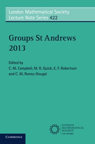 Groups St Andrews 2013