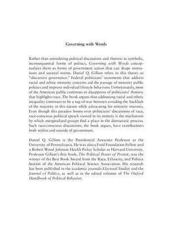 Governing with Words