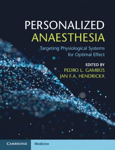 Personalized Anaesthesia