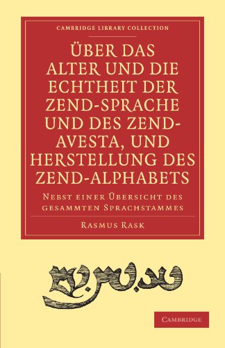 �ber Das Alter Und Die Echtheit Der Zendsprache Und Des Zend-Avesta, Und Herstellung Des Zend-Alphabets