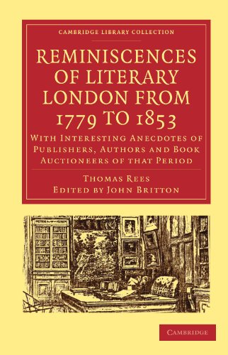 Reminiscences of Literary London from 1779 to 1853