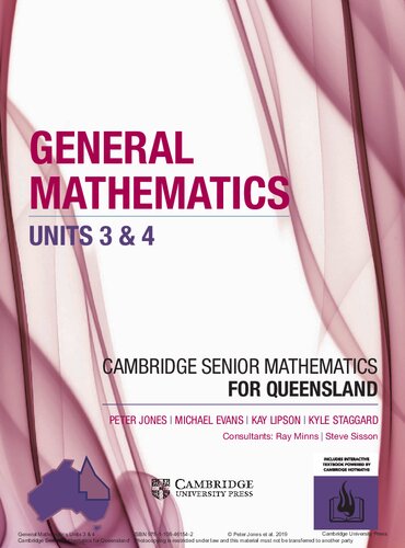 Cambridge Senior Mathematics for Queensland General Mathematics Units 3&4.