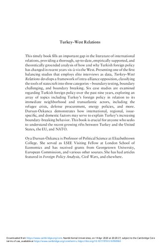 Turkey-West Relations