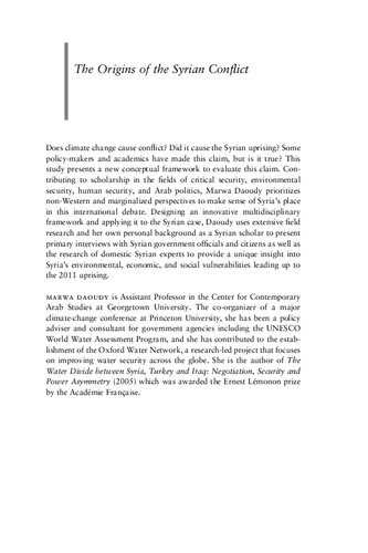 The Origins of the Syrian Conflict