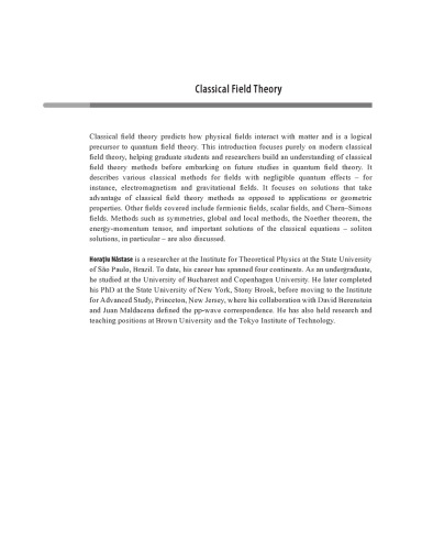 Classical Field Theory