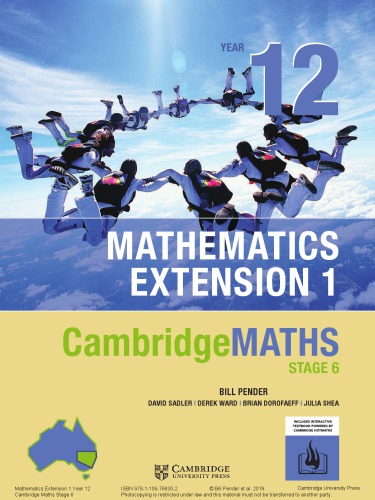 CambridgeMATHS Stage 6. Year 12, Mathematics extension 1