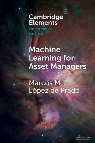 Machine Learning for Asset Managers