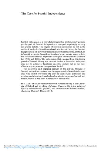 The Case for Scottish Independence