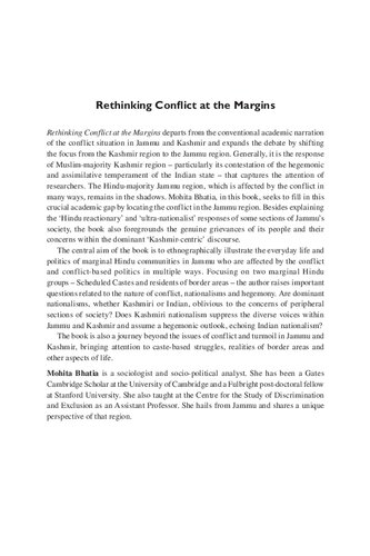 Rethinking Conflict at the Margins