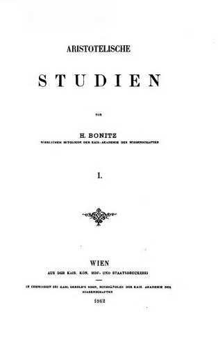Aristotelische Studien