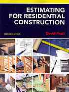 Estimating for Residential Construction