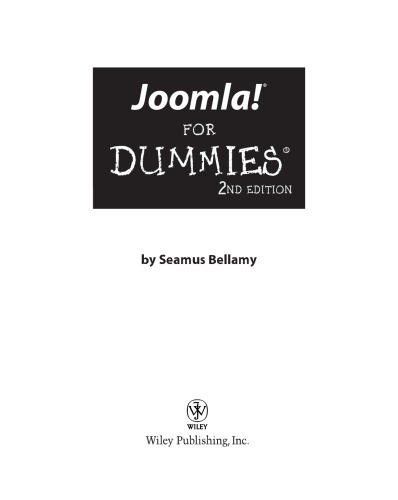 Joomla! for Dummies