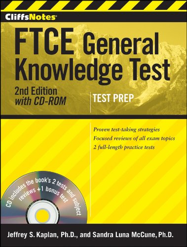 CliffsNotes FTCE General Knowledge Test with CD-ROM, 2nd Edition