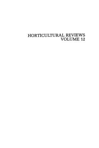 Horticultural reviews. Volume 12