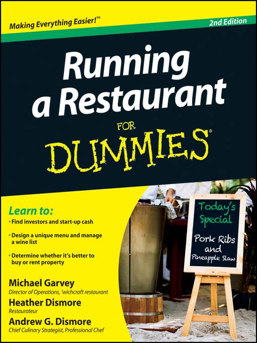 Running a Restaurant For Dummies