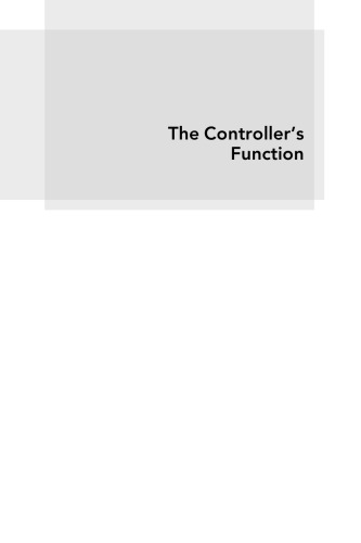 The Controller's Function : The Work of the Managerial Accountant.