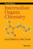 Intermediate Organic Chemistry