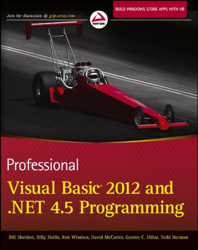 Professional Visual Basic 2012 and .Net 4.5 Programming