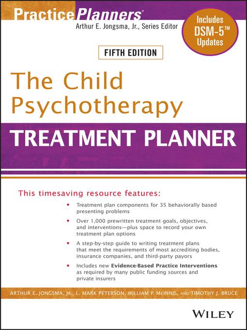 The Child Psychotherapy Treatment Planner