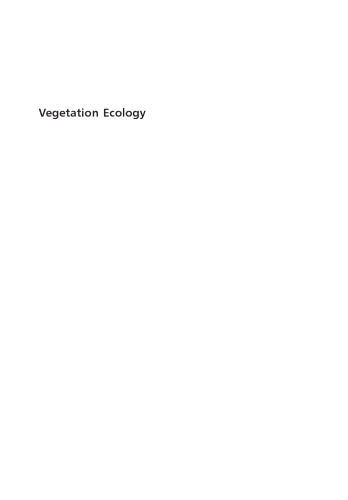 Vegetation ecology