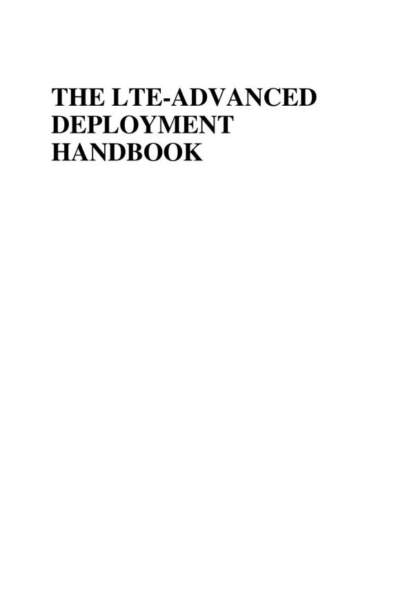 The Lte-Advanced Deployment Handbook