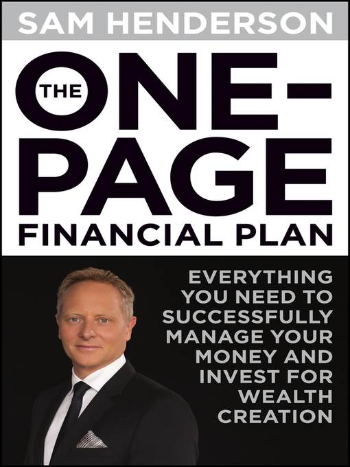 The One Page Financial Plan