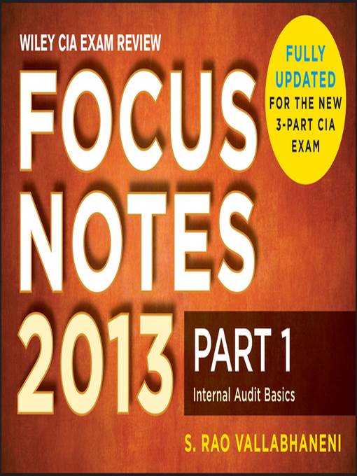 Wiley CIA Exam Review 2013 Focus Notes