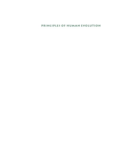 Principles of Human Evolution