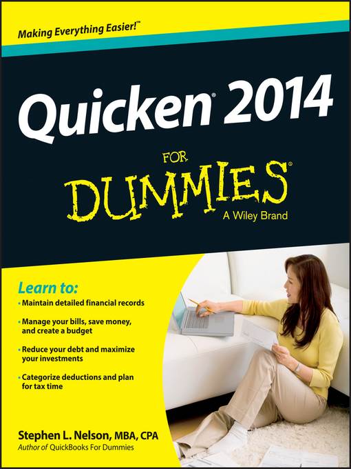 Quicken 2014 For Dummies