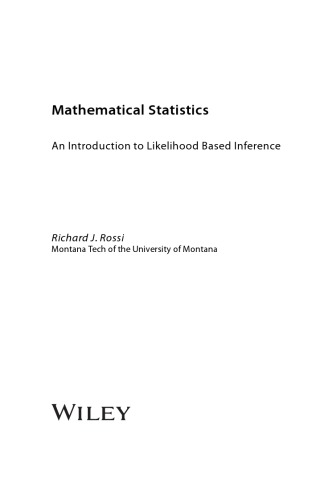 Mathematical Statistics