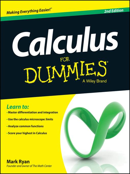 Calculus For Dummies
