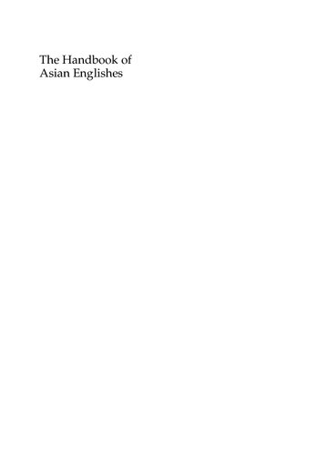 The Handbook of Asian Englishes