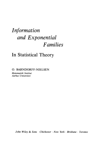 Information and Exponential Families