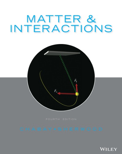 Matter and Interactions