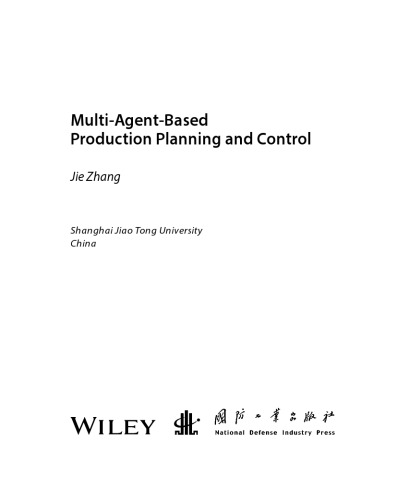 Multi-Agent-Based Production Planning and Control