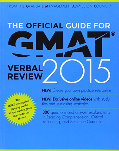 The Official Guide for GMAT Verbal Review 2015