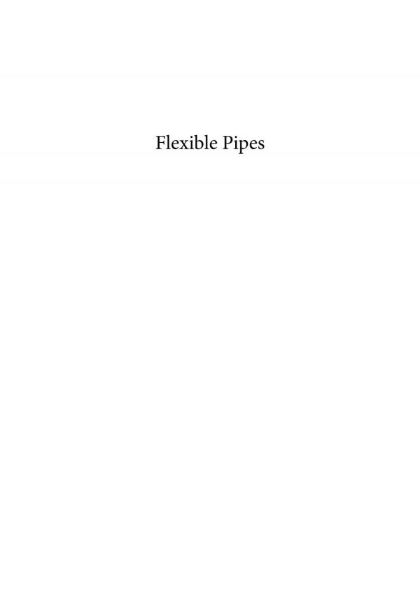 Flexible Pipelines and Risers