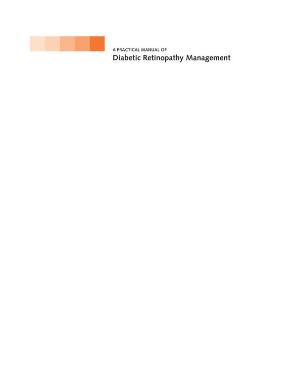 A practical manual of diabetic retinopathy management