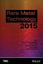 Rare Metal Technology 2015