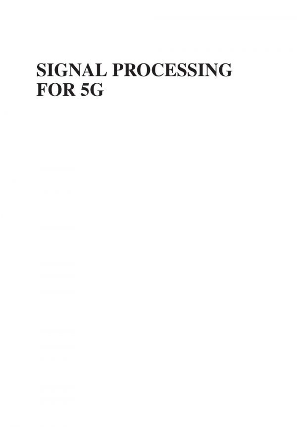 Signal Processing for 5g