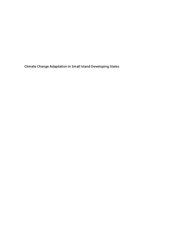 Climate Change Adaptation in Small Island Developing States