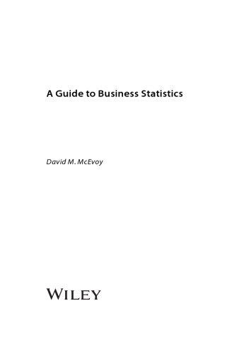 A Guide to Business Statistics