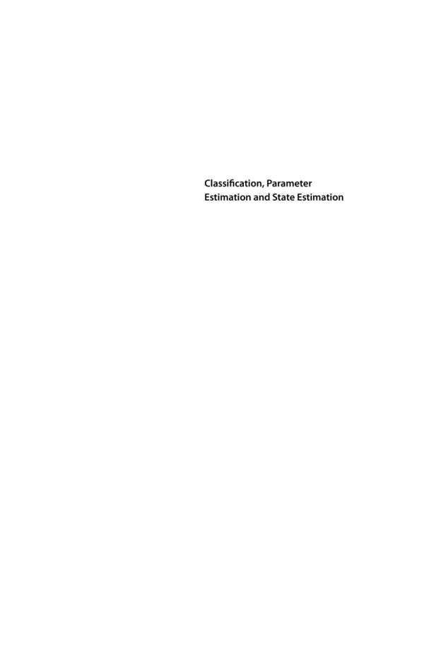 Classification, parameter estimation, and state estimation : an engineering approach using MATLAB