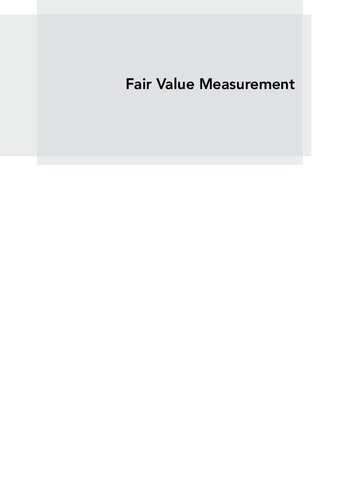 Fair Value Measurement