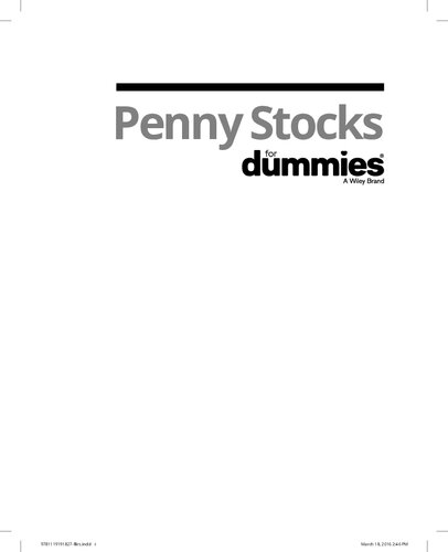 Penny Stocks for Dummies