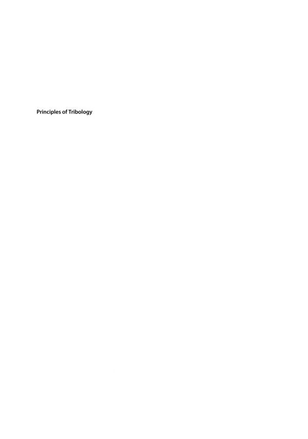 Principles of Tribology