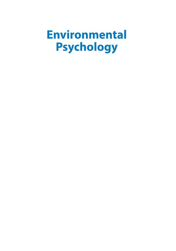 Environmental Psychology 2e P