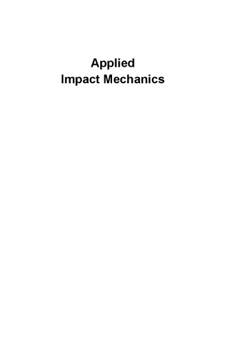 Applied Impact Mechanics
