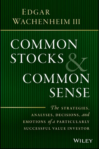 Common Stocks and Common Sense