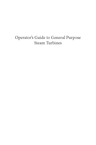 Operator's Guide to General Purpose Steam Turbines